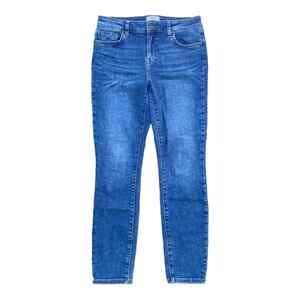 Pistola Revolve High-Rise Stretch Skinny Jeans in Medium Blue Stone Wash Size 28